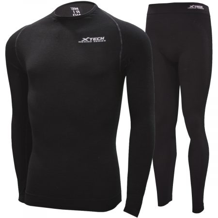 Арт : MERINO TECH<BR>(Комплект для мужчин и женщин)<br>(Английская шерсть мериноса)<br>Цвет: Черный<BR>От +15° До -30°