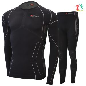 Арт : RACE 3 J<BR>(Комплект для детей)<br>(Полипропилен X-Dry и волокно Карбона)<br>Цвет: Черный<BR>От +25° До -25°