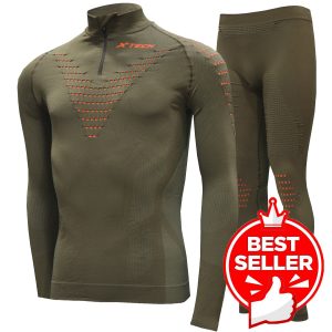 Арт : TACTICAL ZIP<BR>(Комплект с 3D зонами для мужчин)<br>(Полипропилен Dryarn и Ионы Серебра)<br>Цвет: Хаки<br>От +10° До -40°