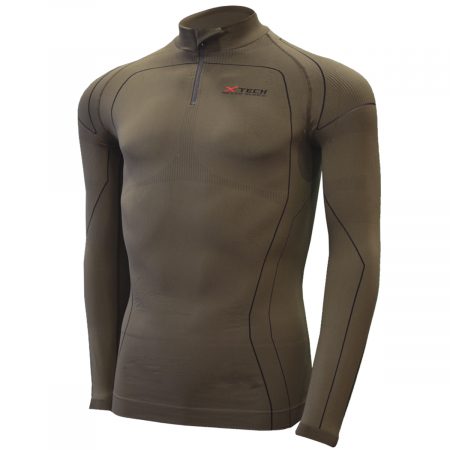 Арт : PREDATOR ZIP<br>(Водолазка на молнии для Мужчин)<br>(Полипропилен X-Dry и Ионы Серебра)<br>Цвет: Хаки<br>От +25° До -25°