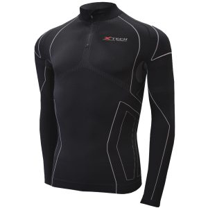 Арт : RACE 3 ZIP<BR>(Водолазка на молнии для Мужчин)<br>(Полипропилен X-Dry и волокно Карбона)<br>Цвет: Черный<BR>От +25° До -25°