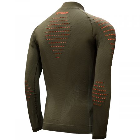 Арт : TACTICAL ZIP<BR>(Водолазка на молнии 3D для Мужчин)<br>(Полипропилен Dryarn и Ионы Серебра)<br>Цвет: Хаки<br>От +10° До -40° — изображение 2