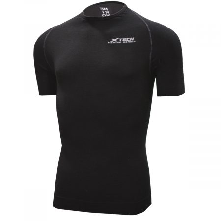 Арт : MERINO TECH<BR>(Футболка для мужчин и женщин)<br>(Английская шерсть мериноса)<br>Цвет: Черный<BR>От +15° До -30°